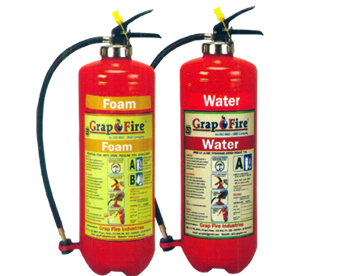 Water / Foam Squeeze Grip Catreidge Type Fire Extinguisher